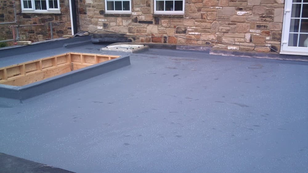 A modern flat roof in Leeds